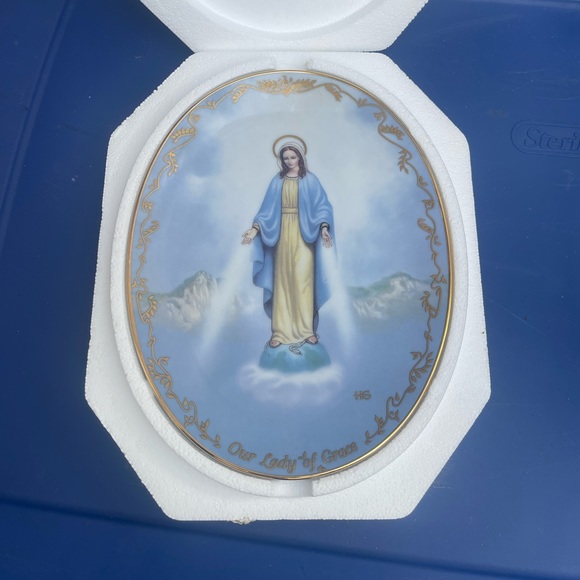 Our Lady Of Grace Visions Of Our Lady Bradford Exchange Collector Plate - Picture 1 of 3